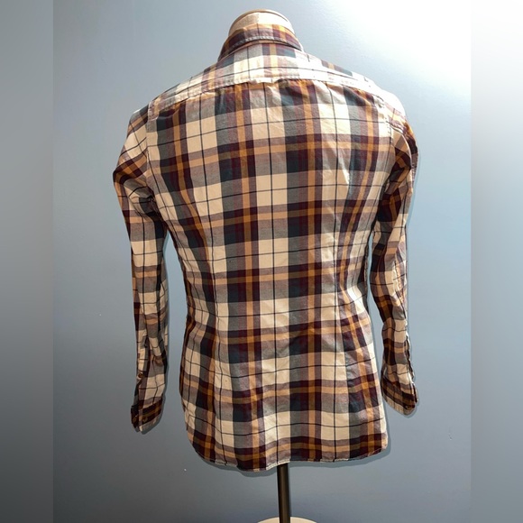 Fjallraven Orvik women’s medium regular fit plaid flannel shirt - Picture 4 of 6